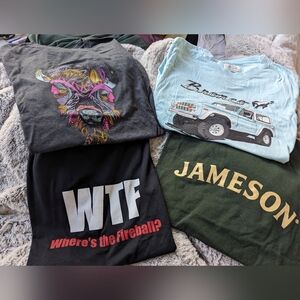 Lot Of Graphic Tees! Fireball, Ford Bronco, Jameson, Buffalo